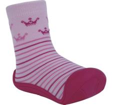 Meia Com Sola Cano Rosa Princesa Tam17 - Pimpolho Meia Com Sola Cano Rosa Princesa Tam17 - Pimpolho