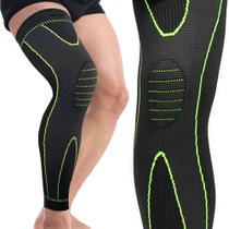 Meia Compressão Joelho Térmica 3/4 Coxa Ajuda Circulação Atletas Esportistas Preta