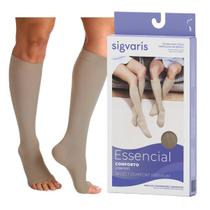 Meia Compressiva 3/4 Panturrilha Sigvaris Select Comfort Premium 20-30mmhg - Cor Natural