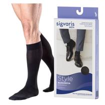 Meia compressiva 3/4 Panturrilha Sigvaris Style Urban 15-20 - Preta Meia compressiva 3/4 Panturrilha Sigvaris Style Urban 15-20 - Preta