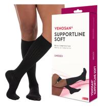 Meia Compressiva 3/4 Venosan Supportline Soft 18-22 Unissex Preto Meia Compressiva 3/4 Venosan Supportline Soft 18-22 Unissex Preto