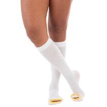 Meia Compressiva AES AD 18mmHg Pé Aberto Branca Não Estéril - Venosan