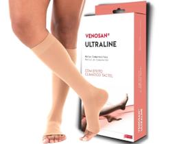 Meia Compressiva Ultraline 4000 AD 3/4 Panturrilha 20-30 Pé Aberto Bege - Venosan Meia Compressiva Ultraline 4000 AD 3/4 Panturrilha 20-30 Pé Aberto Bege - Venosan
