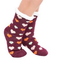 Meia Coração Lã Algodão quentinha inverno frio pelúcia Meia Coração Lã Algodão quentinha inverno frio pelúcia