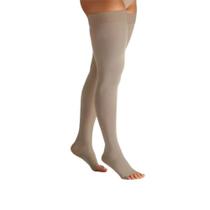 Meia coxa 7/8 862 20-30 mmhg ponteira aberta natural select comfort - sigvaris