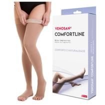 Meia Coxa 7/8 Alta compressão 30-40 Venosan Comfortline Pé Aberto Bege Meia Coxa 7/8 Alta compressão 30-40 Venosan Comfortline Pé Aberto Bege
