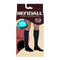 Meia Curta 3/4 Masculina Preta Alta Compressão - Kendall