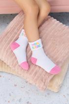 Meia Curta Infantil Estampada Mon Sucré