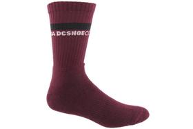 Meia Dc Shoes Cano Alto Vinho - Masculino