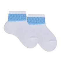 Meia de Bebê Basic Azul Bebê