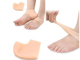 Meia De Calcanhar Protetor De Salto Pé Silicone