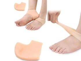 Meia De Calcanhar Protetor De Salto Pé - Silicone