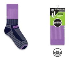Meia de Ciclismo Feminina Cano Longo Sinalizador Reflexivo Selene 4975