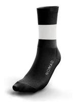 Meia de Ciclismo Nomad Classic preta e branca - Tam. único Meia de Ciclismo Nomad Classic preta e branca - Tam. único