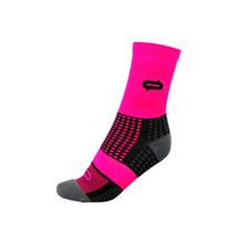 Meia de Ciclismo Performance Pink Compressão Meia de Ciclismo Performance Pink Compressão
