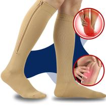 Meia de Compressão 2030 mmhg Confortável nas Pernas Inchadas e Varizes