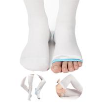 Meia De Compressão Cirúrgica Branca 7/8 Antitrombo Tamanho M