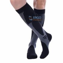 Meia De Compressão Elástica com Tecnologia Anti Varizes e Inchaço Original Ergo Premium