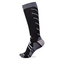 Meia de Compressão Esportiva Muvin Arrow Cano Longo Preto Unissex Tamanho 3439 para Corrida Caminhada Ciclismo e Treino