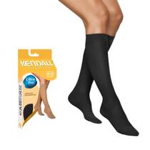Meia de Compressão Kendall 3/4 20-30mmHg com ponteira 1502 Preta - G