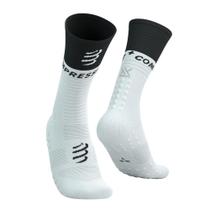 Meia de Compressão Média Mid Socks V2 Branca/Preta Meia de Compressão Média Mid Socks V2 Branca/Preta