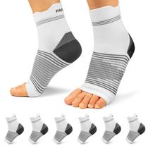 Meia de compressão para fascite plantar com mangas para pés (6 pares)