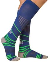 Meia de compressão reflexx maxx azul zafira verde periquito cinza TAM 33/38 e 39/43
