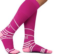 meia de compressão reflexx maxx pink rosa safira