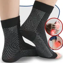 Meia De Compressão Sem Ponteira Para Dores nos Pés Original - Ergo Premium