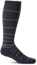 Meia de compressão Sockwell Circulator Navy para homens L/XL Meia de compressão Sockwell Circulator Navy para homens L/XL