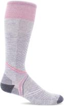 Meia de compressão Sockwell Pulse Knee High Lt. Grey M/L para mulher