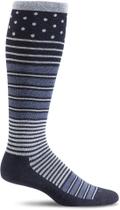 Meia de compressão Sockwell Twister Firm Graduated Navy S/M