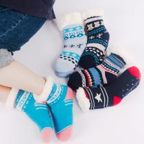 Meia De Lã Infantil Super Quente Cano Alto Feminina Masculina Pelúcia Confortável Meia De Lã Infantil Super Quente Cano Alto Feminina Masculina Pelúcia Confortável