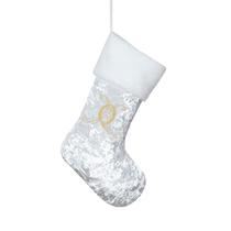 Meia de Natal Beyond Your Thoughts Monogram White Q
