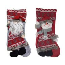 Meia de Natal Boneco para Pendurar - 50cm