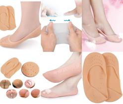 meia de silicone hidratante protetor pés calcanhar dedos - Online