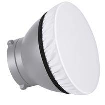 Meia difusora Neewer, pacote com 2 unidades, 180 mm, branca macia para estroboscópio Meia difusora Neewer, pacote com 2 unidades, 180 mm, branca macia para estroboscópio