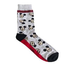Meia disney basic + mickey colorida com listras