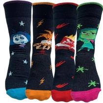 Meia Disney DivertidaMente Adulto Cano Longo Conforto Original Lupo Tamanho:37-44Cor:Alegria Meia Disney DivertidaMente Adulto Cano Longo Conforto Original Lupo Tamanho:37-44Cor:Alegria