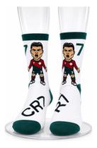 Meia Divertida Cr7 Cristiano Ronaldo Copa Infantil Pequena