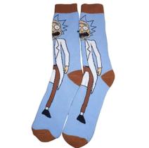 Meia divertidas rick and morty longa algodão academia sport skate rick
