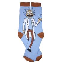 Meia divertidas rick and morty unissex longa algodão academia sport skate rick