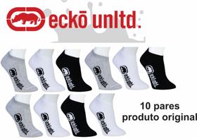 Meia Ecko Unltd 10 pares INVISÍVEL Algodão