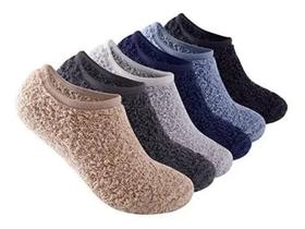 Meia Elástica Quentinha 1 Par Soft Soquete Antiderrapante Meia Elástica Quentinha 1 Par Soft Soquete Antiderrapante