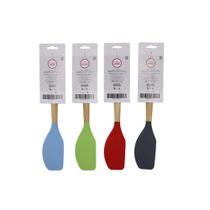 Meia Espátula De Silicone Com Cabo De Madeira - Casual Home Meia Espátula De Silicone Com Cabo De Madeira - Casual Home