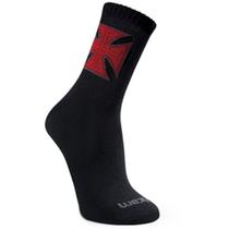 Meia Esportiva Cano Médio Vasco Demillus Oficial 200514 Tamanho:38-43Cor:Preto Meia Esportiva Cano Médio Vasco Demillus Oficial 200514 Tamanho:38-43Cor:Preto