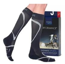 Meia Esportiva Com Compressão Graduada Preta Tam M3 - Sigvaris
