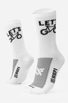 Meia Esportiva HUPI Lets Bike Branco Meia Esportiva HUPI Lets Bike Branco