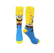 Meia Estampada Divertida Cano Medio Bob Esponja Calça Quadrada Adulto Em Algodão Do 35 ao 43 Esporte,Bike,Patins,Skate