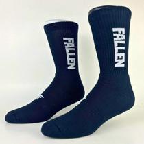 Meia Fallen Classic Script Cano Alto